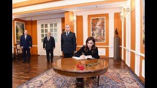 Mehriban Aliyeva visits the Russian Embassy in Azerbaijan