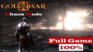 God of War 3 Remastered - Full Game Walkthrough | CHAOS MODE Difficulty  | All Cutscenes + Ending 