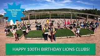 Irving Woodlands Helps Lions Clubs Celebrate Centennial By Donating 10,000 Trees