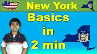 New York Basics in 2 min for Kids | Simple Facts about New York