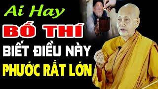 Ai Hay Bố Thí Biết Điều Này PHƯỚC RẤT LỚN - Sư Cô Tâm Tâm  ( Rất Hay )