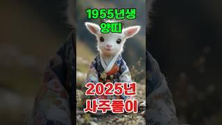 1955년 을미(乙未)년 양띠 2025년 토정비결 사주풀이 신년운세 운세풀이