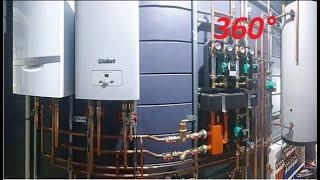 3D обзор котельной из меди Vaillant - видео 360° #Stroimteplo #котельная #монтаж