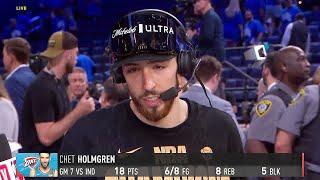 Chet Holmgren Joins NBA TV Crew, Talks Winning the NBA Finals 