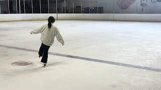 Alisa Sun Pre-preliminary skating skills test