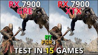 RX 7900 GRE vs RX 7900 XTX | Test in 15 Games | 1440p & 4K | Ray Tracing + FSR 3