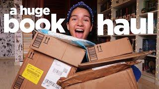 HUGE unboxing book haul  opening book mail!