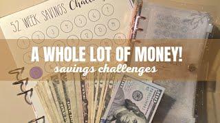 It’s Savings Challenge O’clock!  stuffing all my savings! #savingschallenges #sinkingfunds