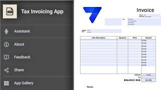 How To Create a TAX Invoice App with Print Invoice in Appsheet