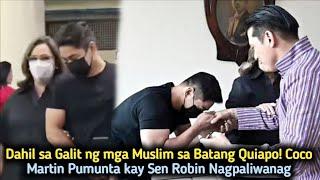 COCO MARTIN PERSONAL NA PUMUNTA KAY SEN. ROBIN PADILLA UPANG MAGPALIWANAG KASAMA SI CORY VIDANES