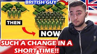 British Guy Reacts to Size Of US Military Through History