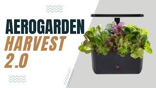 AeroGarden Harvest 2.0, Indoor Garden Hydroponic System LED Grow Light Holds up to 6 AeroGarden Pods