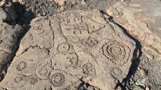 Ancient Hawaiian Petroglyphs - Big Island Waikoloa Lava Fields