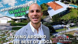 Best Areas To Live BOCA RATON FLORIDA | Neighborhood Tour VLOG | Winfield Park