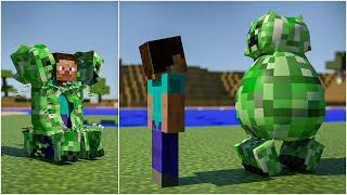 20 Fun ways to kill a Creeper in Minecraft  [Death animations]