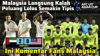 Komentar Fans Malaysia yang Marah Timnasnya Langsung Kalah dari UAE di Laga Pertama Qual AsiaCup U17