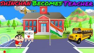 SHINCHAN BECOMES SCHOOL PRINCIPAL IN DUDE THEFT WARS | SASTIGTA5 GETE GAMERZ