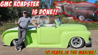 The 49 GMC Roadster is done! Finishing up and taking it for a drive!