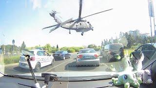 Helicopter Makes Emergency Landing on Busy Road