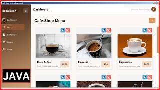 Java Coffee Shop Management System Source Code - Java Project With MySQL Database In NetBeans