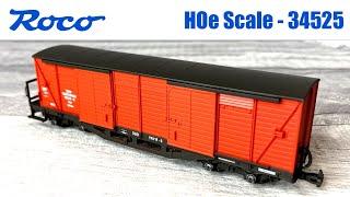 HOe scale bogie Equipment wagon - Unboxing & Review | Roco 34525 - Secondhand Budget Model Railways