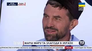 Руслан Абдуллин на Украинском TV - Марш Мира и Согласия в Киеве (2014)