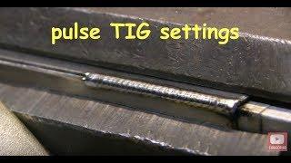 Pulse Tig Settings for Outside Corner