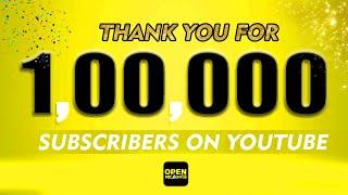 1 Lakh Subscribers! Thank you viewers  | #openmictamil