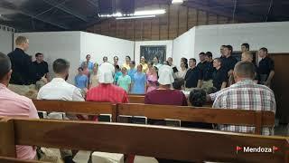 Kleinde Gemeinde Mennonites singing at a Conservative Mennonite church