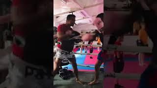 Mohammed Faizan training with jompop kiatphontip