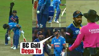 Sri Lanka players huge fight with Virat Kohli when 3rd umpire reversed LBW out decision