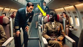 Man Refuses To Let BLACK Soldier Sit In First Class, Then She Gives Him A Shocking Note!