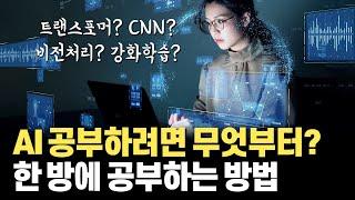 AI의 기초 원리부터 최신 알고리즘까지! AI 전문가가 되기 위한 모든 과정 한방 정리!