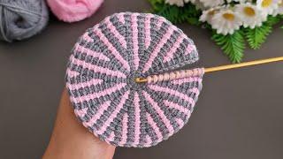 Motif, Coaster, Flower. Make and Sell. How to make a very easy fower coaster motif. Tunisian crochet