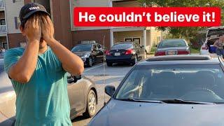 Surprising my roommate with a new car!