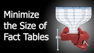 How to minimize the size of fact tables in SQL Server