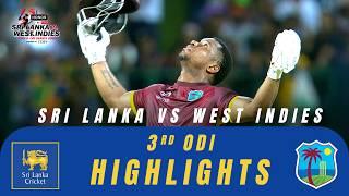 3rd ODI | Highlights | West Indies Tour Of Sri Lanka | 26th October 2024