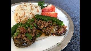 EGGPLANT BOATS; KARNIYARIK