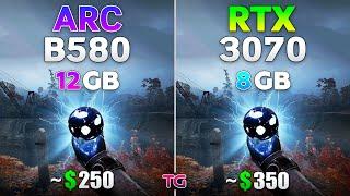 ARC B580 12GB vs RTX 3070 8GB - Test in 10 Games