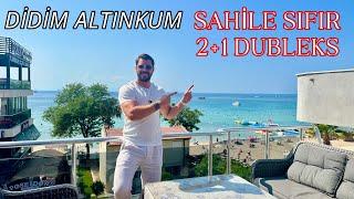 Didim Altınkum Plajını Sıfır Konumda Deniz Manzaralı Eşsiz Konum 2+1 Eşyalı Dubleks / No:122