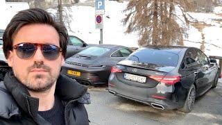 DRIVING MY new MERCEDES C-Class 2023 to EXCLUSIVE SKI RESORT in Switzerland