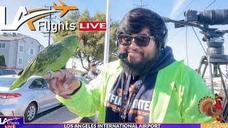 LAX LIVE:  LAX Plane Spotting | Thanksgiving DAY TRAVEL! | November 28, 2024