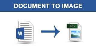 How To Convert Word File Into Image File