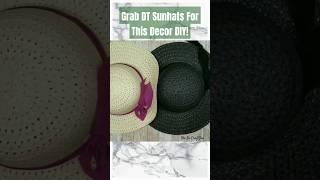 Brilliant Way To use Sunhats For A Stylish Home Decor DIY #dollartreediy #shesocraftdee #shorts