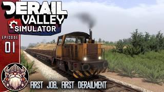 First Job, First Derailment - E1 ║ Derail Valley Simulator