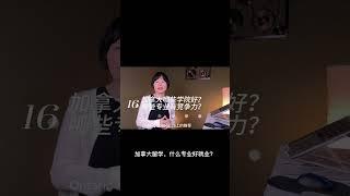 加拿大留学，哪些学院好？哪些专业有竞争力？#shorts