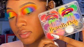 Rainbow Cut Crease & Graphic Liner // Using The Beat Down Palette!