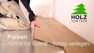 Parkett verlegen | Holz vom Fach