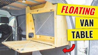 Building A FOLDING VAN TABLE With STORAGE, Part 1 | Ep 22 | Nissan NV200 Camper Van Build