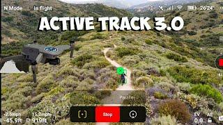 DJI Mavic Air 2 - Active Track 3.0 & APAS 3.0 - Tracking me on my MTB - Part 1 - 4k